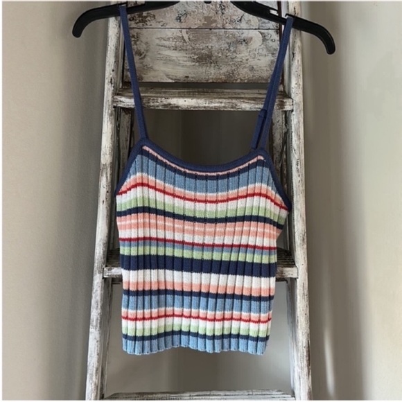 Roxy Dream Sign Stripe Knit Tube Top - Picture 3 of 5